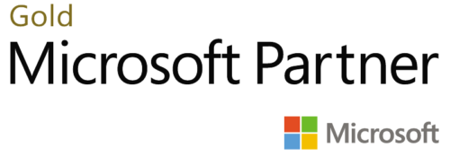 Plain on white Gold Partner logo on white