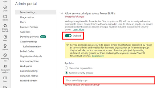 omnidata updating partitions in power bi